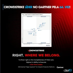 Crowdstrike líder no Gartner pela 6a. vez!