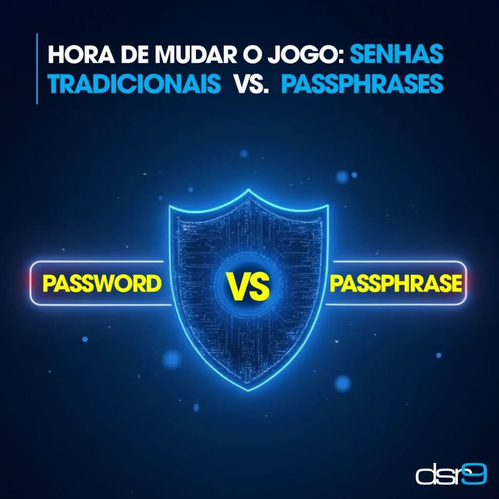 Hora de mudar o jogo: senhas tradicionais vs. passphrases